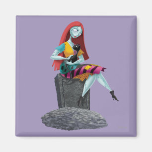 Nightmare Before Christmas Sally & Cat Sitting Magnet