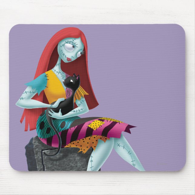 Nightmare Before Christmas | Sally & Cat Sitting Mouse Pad (Front)