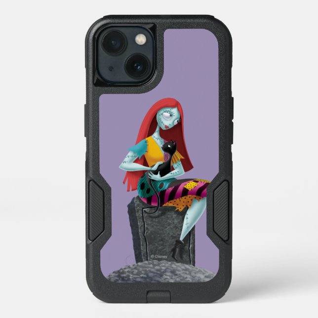 Nightmare Before Christmas | Sally & Cat Sitting Otterbox iPhone Case (Back)