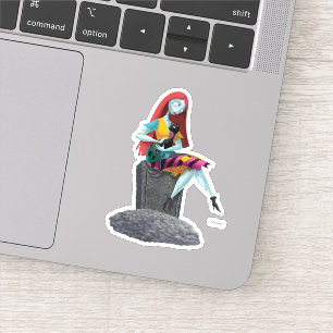 Nightmare Before Christmas Sally & Cat Sitting Sticker