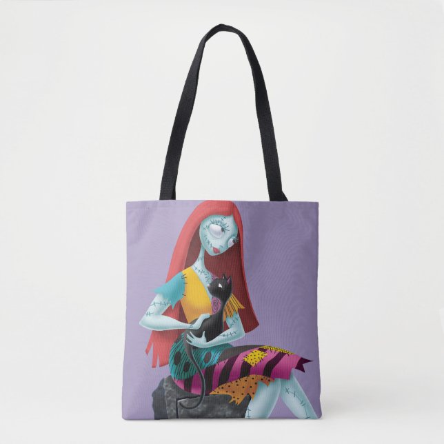 Nightmare Before Christmas | Sally & Cat Sitting Tote Bag (Front)