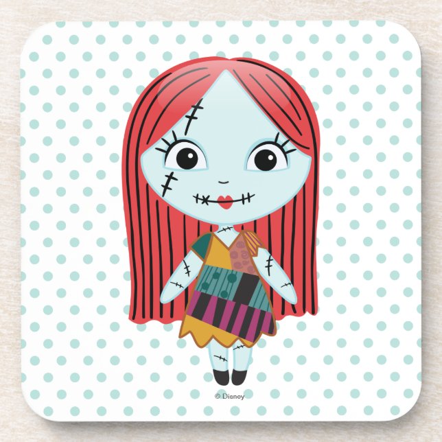 Nightmare Before Christmas | Sally Emoji Beverage Coaster (Front)
