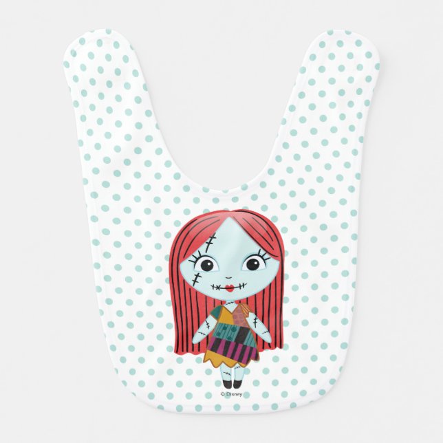 Nightmare Before Christmas | Sally Emoji Bib (Front)