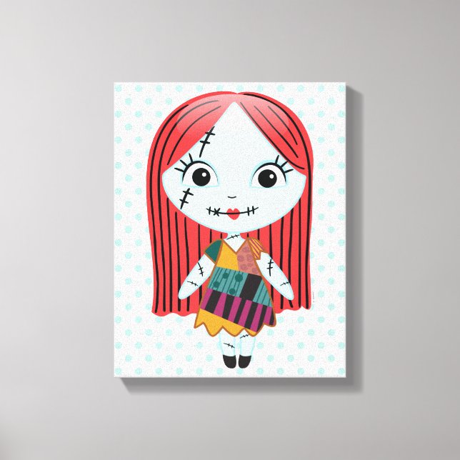 Nightmare Before Christmas | Sally Emoji Canvas Print (Front)