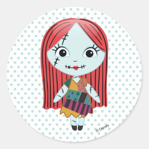 Nightmare Before Christmas | Sally Emoji Classic Round Sticker