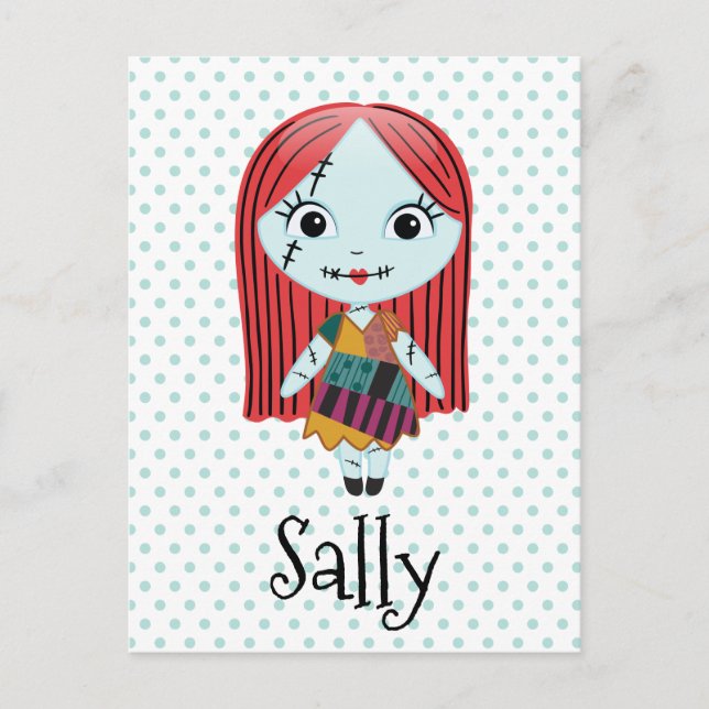Nightmare Before Christmas | Sally Emoji Holiday Postcard (Front)