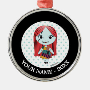 Nightmare Before Christmas   Sally Emoji Metal Ornament