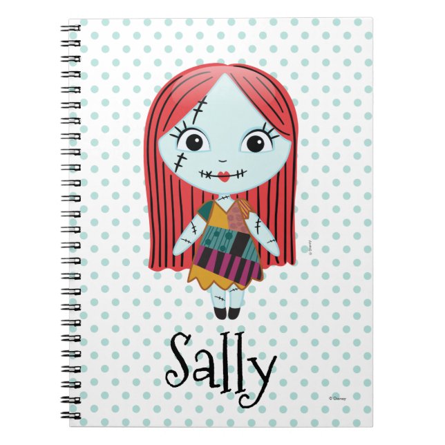 Nightmare Before Christmas | Sally Emoji Notebook (Front)