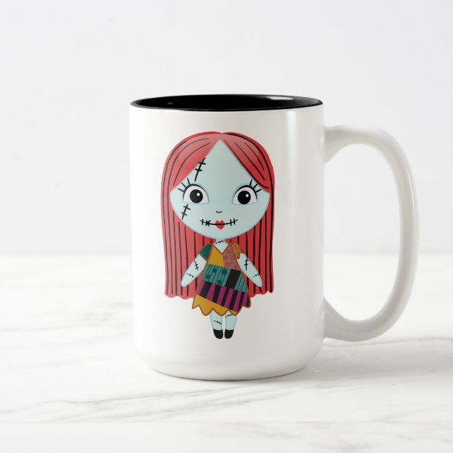 Nightmare Before Christmas | Sally Emoji Two-Tone Coffee Mug (Right)