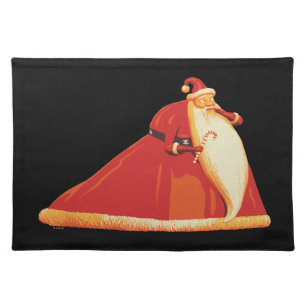 Nightmare Before Christmas Santa Claus Cloth Placemat