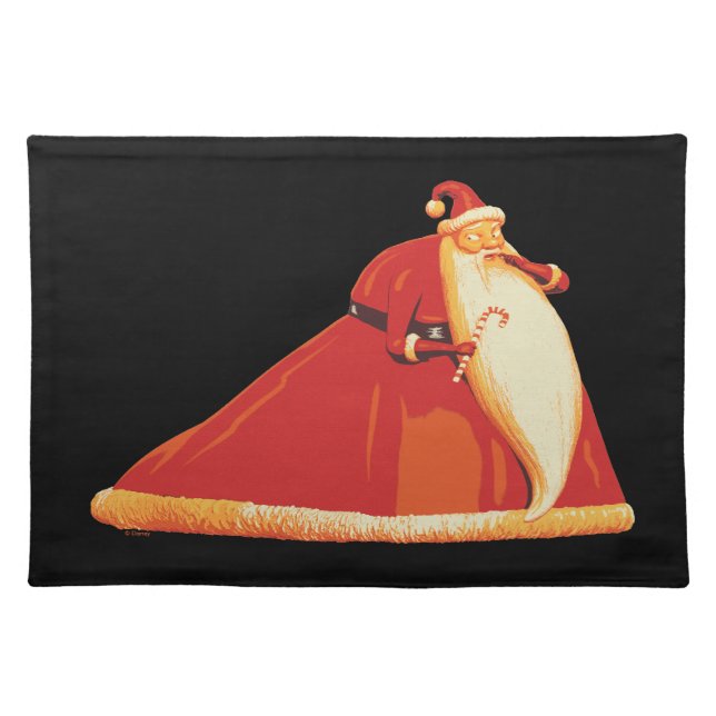 Nightmare Before Christmas Santa Claus Cloth Placemat (Front)