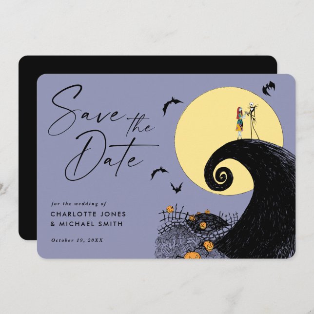 Nightmare Before Christmas Save the Date Invitation (Front/Back)
