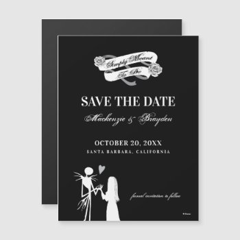 Nightmare Before Christmas - Save The Date Magnetic Invitation by nightmarebeforexmas at Zazzle