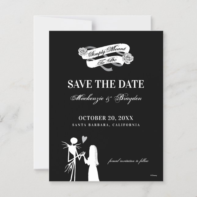 Nightmare Before Christmas - Save The Date Magnetic Invitation (Front)