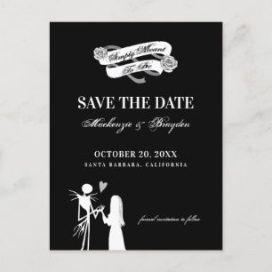 Nightmare Before Christmas - Save The Date Postcard