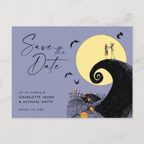 Nightmare Before Christmas Save the Date Postcard