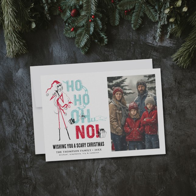 Nightmare Before Christmas | Scary Christmas Holiday Card (Card on table)