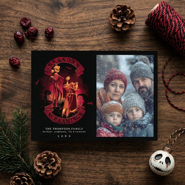 Nightmare Before Christmas | Season's Screamings Holiday Card (Creator Uploaded)