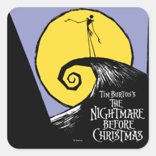 Nightmare Before Christmas Square Sticker