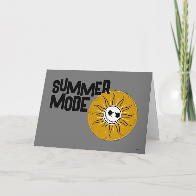 Nightmare Before Christmas | Summer Mode Card (Front)