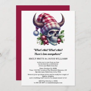 Nightmare Before Christmas Wedding Invitation