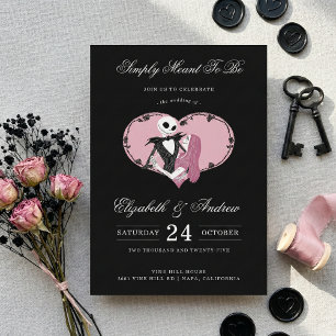 Nightmare Before Christmas Wedding Invitation