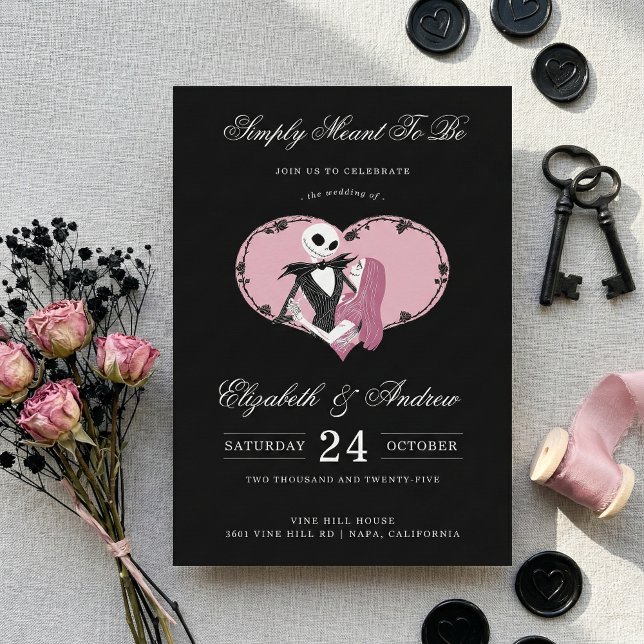 Nightmare Before Christmas Wedding Invitation (Creator Uploaded)