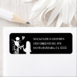 Nightmare Before Christmas - Wedding Label<br><div class="desc">Elevate your wedding stationery with this uniquely enchanting wedding label that captures the eerie romance and timeless allure of The Nightmare Before Christmas. Set against a dark, atmospheric backdrop, the design artfully showcases the iconic figures of Jack Skellington and Sally, infusing your celebration with a blend of gothic sophistication and...</div>