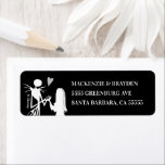 Nightmare Before Christmas - Wedding Label<br><div class="desc">Elevate your wedding stationery with this uniquely enchanting wedding label that captures the eerie romance and timeless allure of The Nightmare Before Christmas. Set against a dark, atmospheric backdrop, the design artfully showcases the iconic figures of Jack Skellington and Sally, infusing your celebration with a blend of gothic sophistication and...</div>