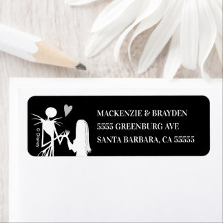 Nightmare Before Christmas - Wedding Label