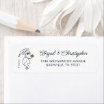 Nightmare Before Christmas Zero Baby Shower Label<br><div class="desc">Add a touch of Halloween Town magic to your mail with this Disney Nightmare Before Christmas address label featuring Zero, Jack Skellington’s ghostly pup. Inspired by Tim Burton’s iconic film, this design showcases Zero’s whimsical charm against a dark, atmospheric backdrop, making it perfect for baby shower invitations, spooky-themed correspondence, or...</div>