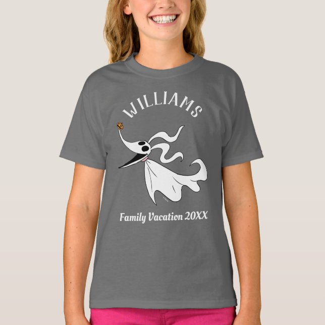 Nightmare Before Christmas Zero | Family Vacation T-Shirt (Front)