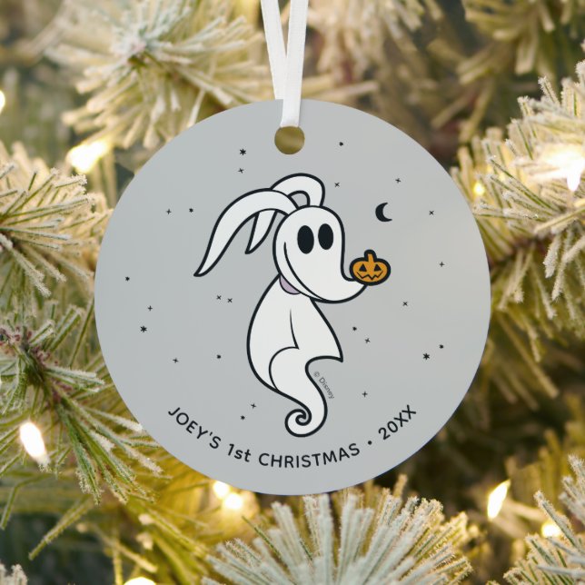 Nightmare Before Christmas' Zero | First Chirstmas Metal Ornament (Insitu)