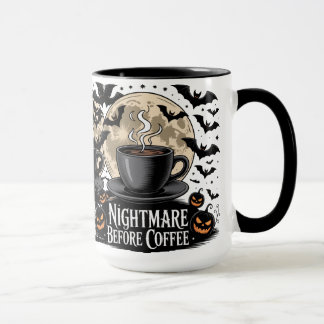 Nightmare Before Coffee Halloween Mug
