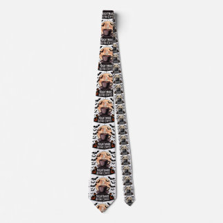 Nightmare Before Coffee Halloween Neck Tie