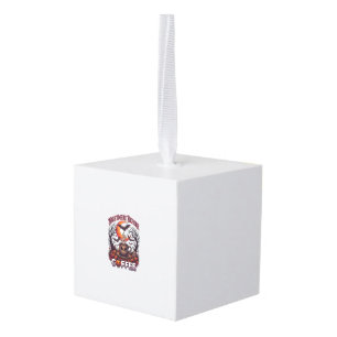 Nightmare Before Coffee Halloween Skull Mug Ghost Cube Ornament