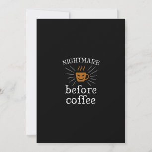 nightmare before coffee invitation