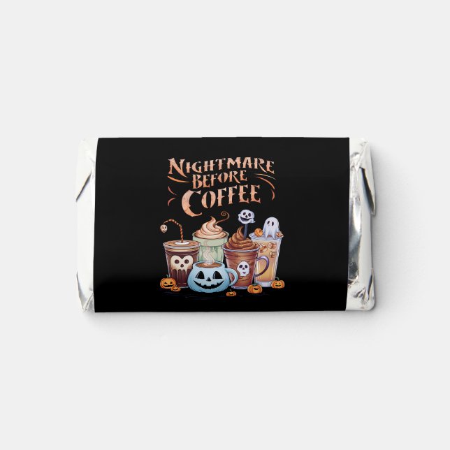 Nightmare Before Coffee Pumpkin Spice Halloween Hershey's Miniatures (Front)