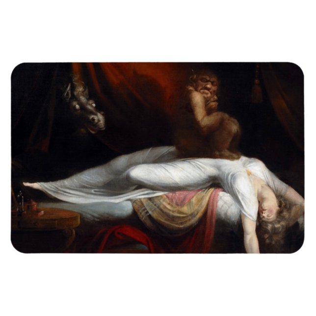 Nightmare by Henry Fuseli Gothic Macabre Dark Art Magnet (Horizontal)