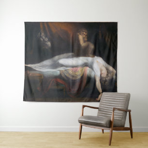Nightmare by Henry Fuseli Gothic Macabre Dark Art Tapestry