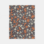Nightmare Character Toss Pattern Fleece Blanket