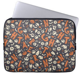 Nightmare Character Toss Pattern Laptop Sleeve