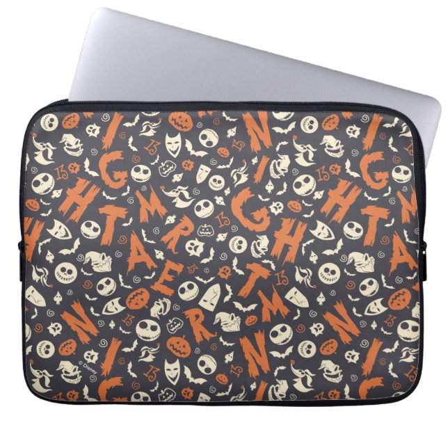 Nightmare Character Toss Pattern Laptop Sleeve (Front)
