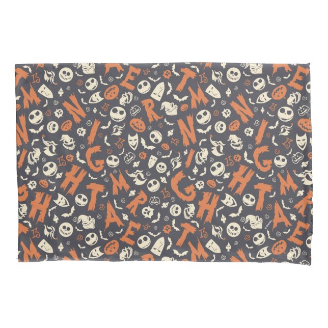 Nightmare Character Toss Pattern Pillow Case (Front)
