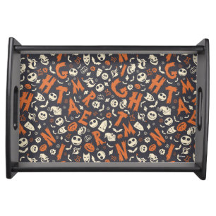 Nightmare Character Toss Pattern Serving Tray