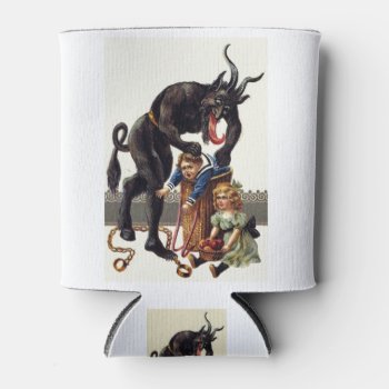 Nightmare Christmas Krampus Can Cooler by funnychristmas at Zazzle