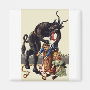 nightmare christmas krampus magnet