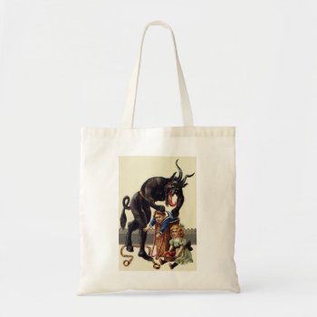 Nightmare Christmas Krampus Tote Bag by funnychristmas at Zazzle