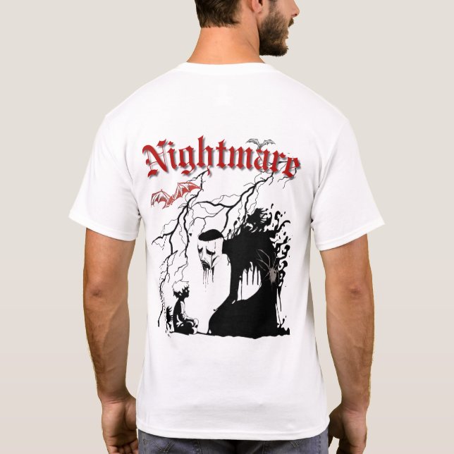 Nightmare – Dark Fantasy Art Design T-Shirt (Back)