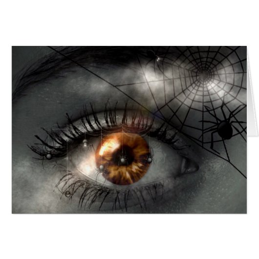 NIGHTMARE! (eye - spider - web) ~ Cards (Front Horizontal)